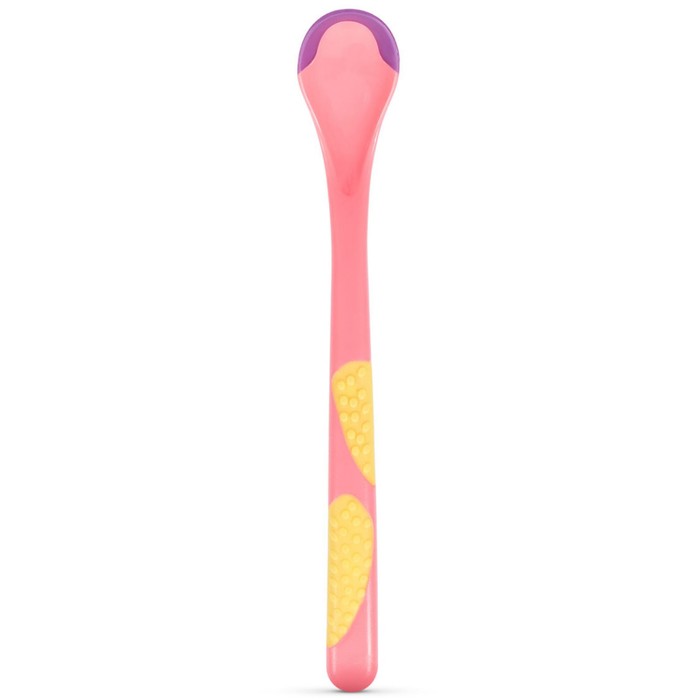 Ложка термочувствительная Baboo Soft Spoon, от 4 месяцев, цвет розовый