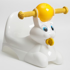 Горшок детский с форме игрушки "Зайчик" "Lapsi", цвет белый