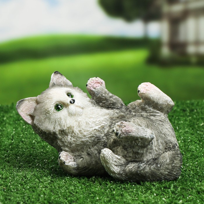

Садовая фигура "Котёнок игривый" 9х11х17см
