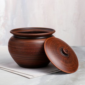 

Горшок для запекания, красная глина, гладкий, 3.5 л