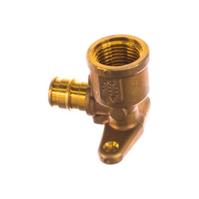 Водорозетка Uponor 1023034, d=16 мм х 1/2", внутренняя резьба, с фланцем, L=43 мм, латунь