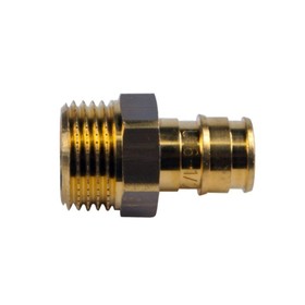 Муфта Uponor 1047862, PEX, d=25 мм х 3/4", наружная резьба, латунь