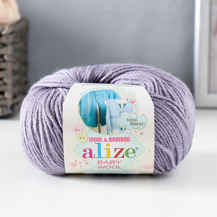 

Пряжа "Baby Wool" 40% шерсть, 40% акрил, 20% бамбук 175м/50гр (119)