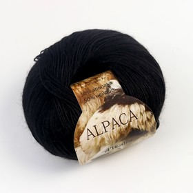 

Пряжа "Alpaca D'Italia" 50% альпака, 50% нейлон 300м/50гр (01 чёрный)