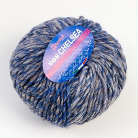 

Пряжа "Chelsea" 30% шерсть,70% акрил 90м/50гр (166 сер-син-сереб.)
