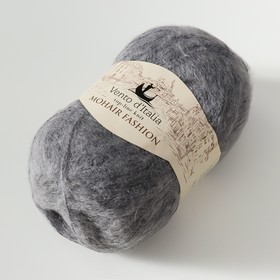 

Пряжа "Mohair Fashion" 35% мохер, 28% мериносовая шерсть, 37% нейлон 550м/100гр (04 серый)