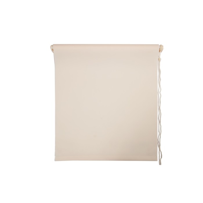 Рулонная штора «Простая MJ» 130х160 см, цвет кремовый
