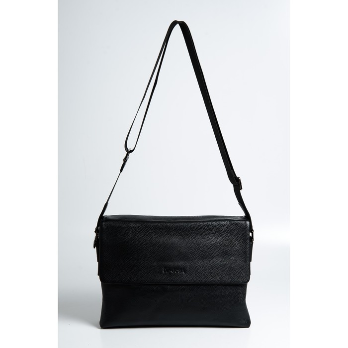 Портфель, отдел на клапане, цвет чёрный