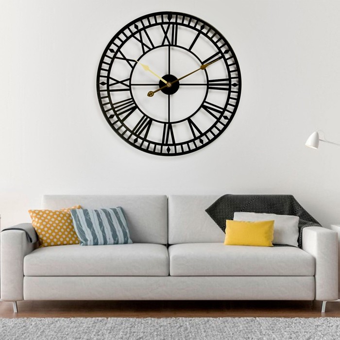 фото Часы настенные, серия: лофт, d-60 см