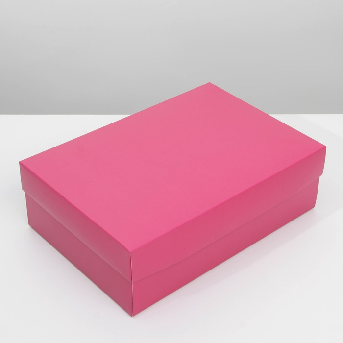 коробка складная красная 30 х 20 х 9 см Коробка подарочная складная, упаковка, «Фуксия», 30 х 20 х 9 см