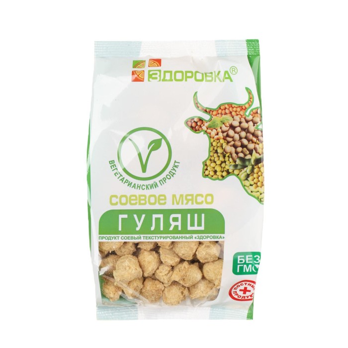 

Соевое мясо ЗДОРОВКА Гуляш 130г