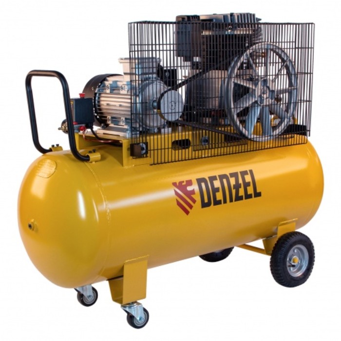 Компрессор воздушный Denzel BCI4000-T/200, 400 В, 4.0 кВт, 690 л/мин, поршневой ременный