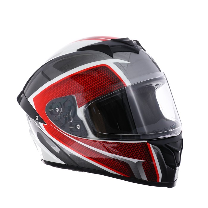 Шлем интеграл, графика, красный, размер XL, FF867