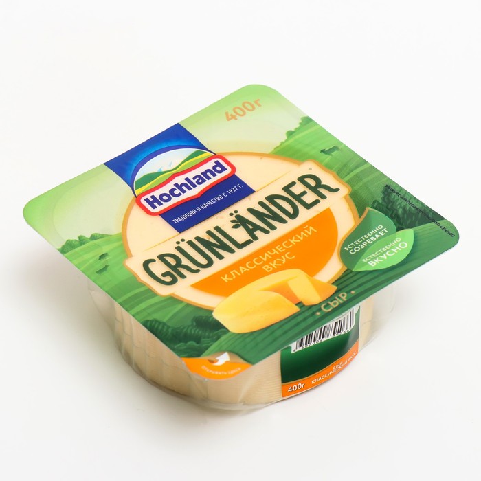 

Сыр Grünländer цилиндр 400г