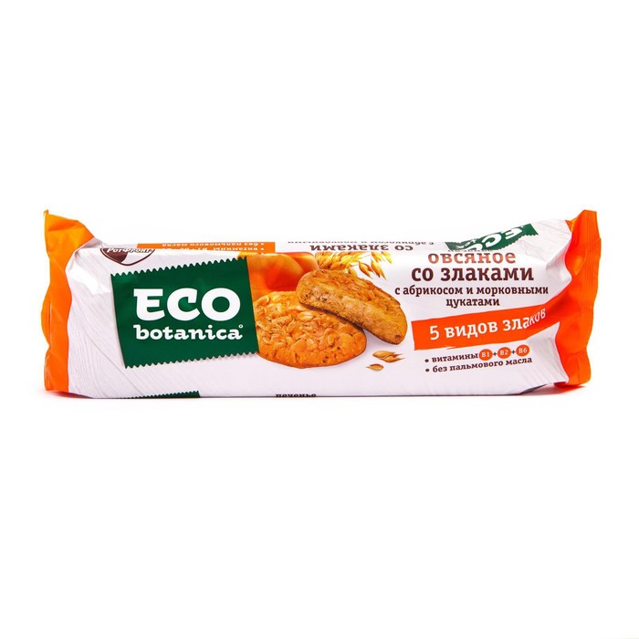 

ПЕЧЕНЬЕ Eco botanica с абрикосом и морковными цукатами фас 280 г
