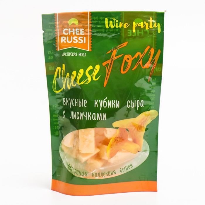 

Сыр CheeRussi салями с лисичками 45% 100г кубики
