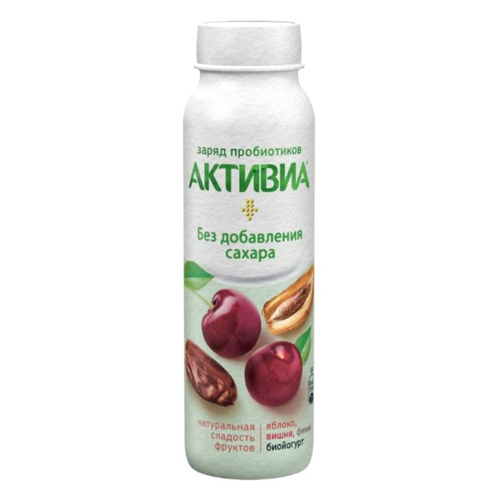 

Биойогурт ACTIVIA питьевой яблоко/вишня/финик 1,5% 260г бут