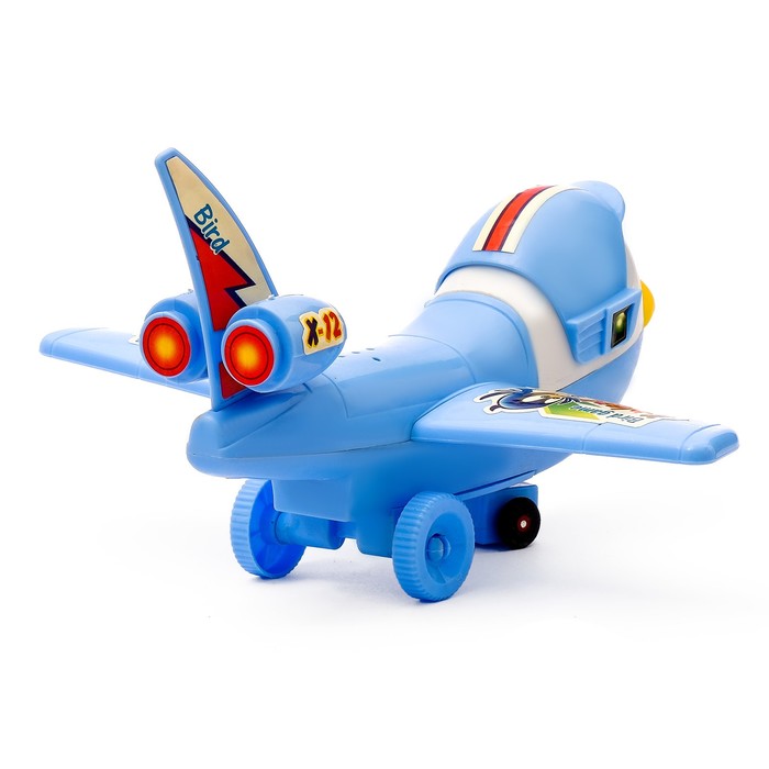 Самолёт "Птичка", световые и звуковые эффекты, работает от батареек