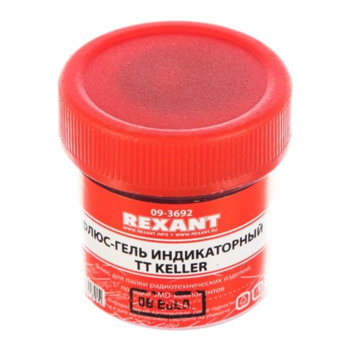 Флюс-гель для пайки REXANT TT KELLER, индикаторный, 20 мл цена и фото