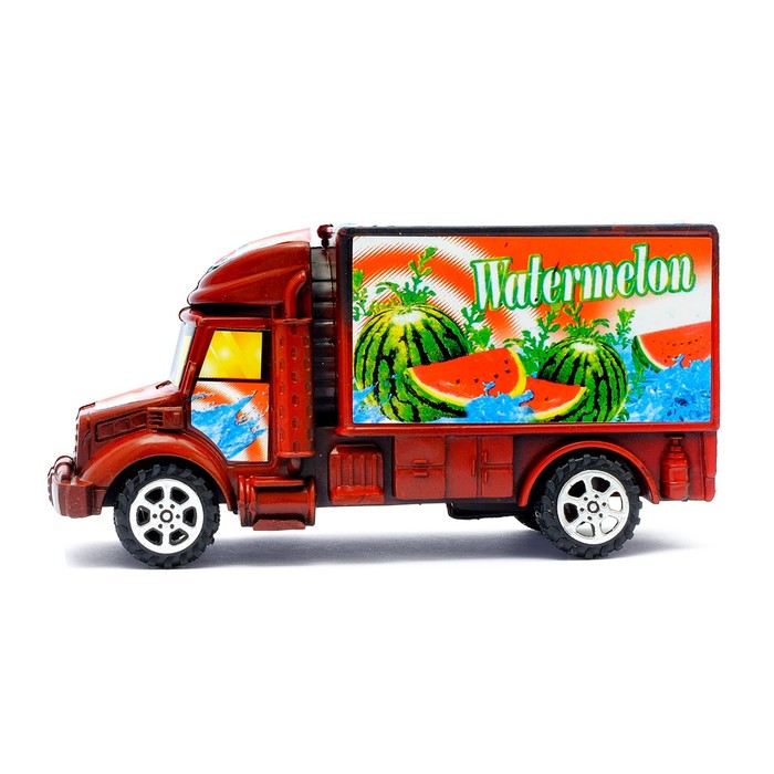 Грузовик инерционный "Перевозчик фруктов", цвета МИКС