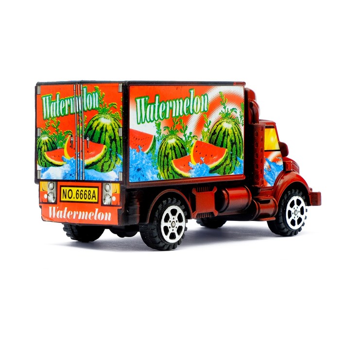 Грузовик инерционный "Перевозчик фруктов", цвета МИКС