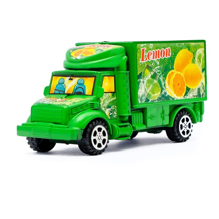 Грузовик инерционный "Перевозчик фруктов", цвета МИКС