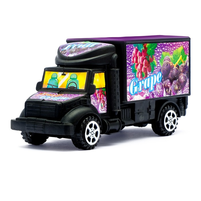 Грузовик инерционный "Перевозчик фруктов", цвета МИКС