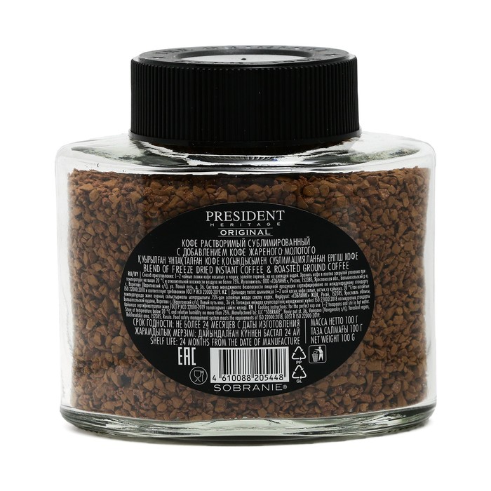 

Кофе раств.President Heritage Original 100г/стекло