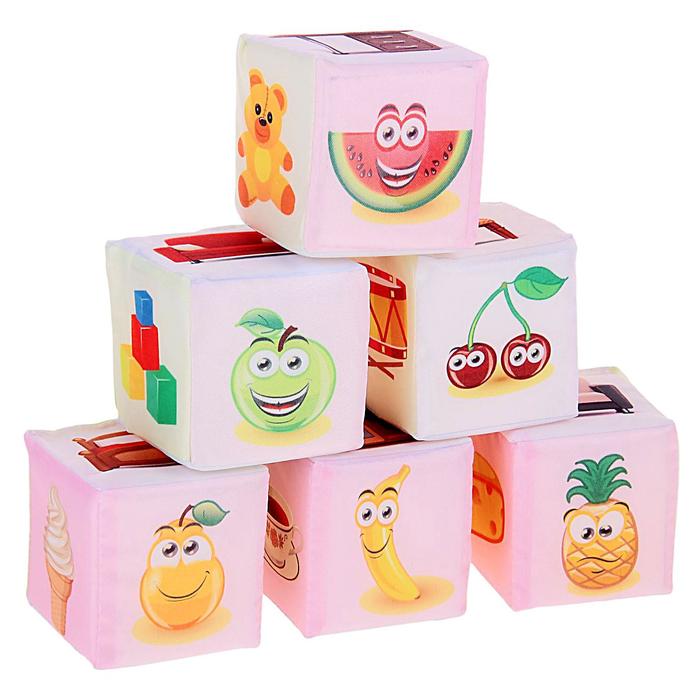 Набор мягких кубиков "Предметы"