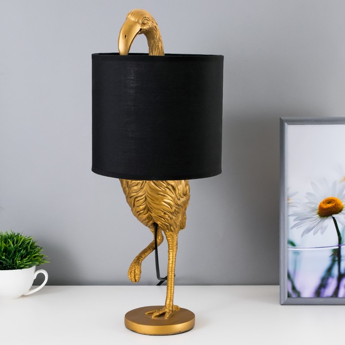 Настольная лампа "Цапля" E27 40Вт золото 20х20х47 см