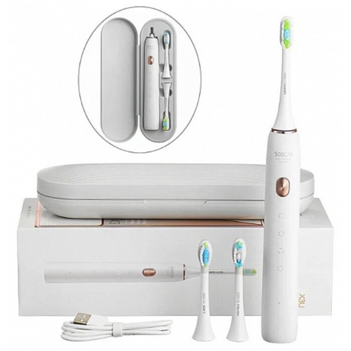 Электрическая зубная щетка Soocas Electric Toothbrush X3U, звуковая, белая электрическая зубная щетка xiaomi soocas x3u van gogh museum design sonic electric