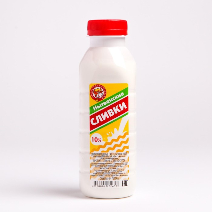

Сливки Нытва 10% 0,4л бут