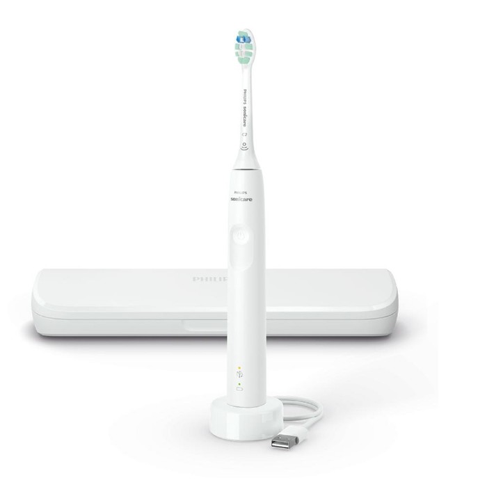 Электрическая зубная щетка Philips Sonicare HX3673/13, звуковая, 31000 дв/мин, белая