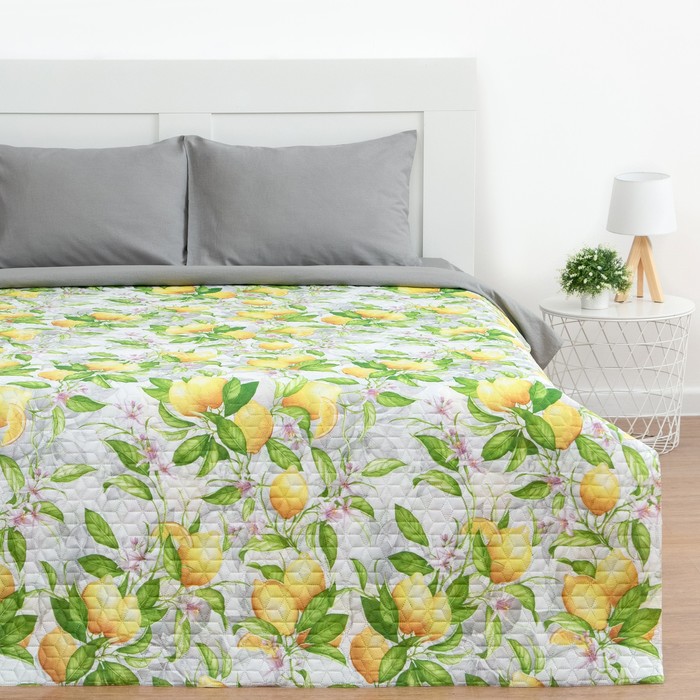 

Покрывало Экономь и Я "Лимоны" 240*210±5см,микрофайбер,210 г/м2,100% п/э