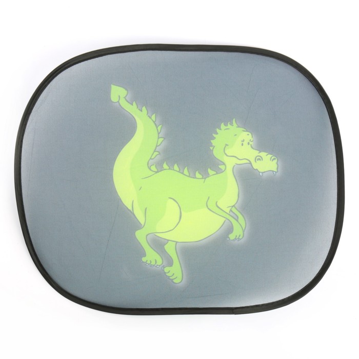 Шторка боковая на присосках AUTOVIRAZH, с рисунком, 44х38 см, набор 2 шт. МИКС