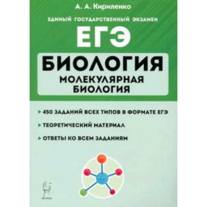 

ЕГЭ. Биология Раздел «Молекулярная биология». Теория, тренировочные задания. Кириленко А.А.