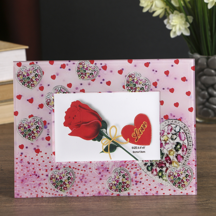 Фоторамка "Бриллиантовое сердце" 9х13 см