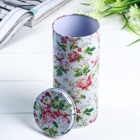 

Шкатулка металл "Пионы на зелёном" 17,5х7,5х7,5 см, МИКС
