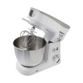 

Миксер Sakura SA-6327W, планетарный, 1000 Вт, 3.5 л, 6 скоростей, 3 насадки, белый