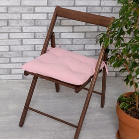 Сидушка на стул 'Этель' цв.розовый 42х42см, 100% хл Ош