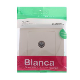 

Розетка телевизионная SE Blanca, встраиваемая, 1 дБ, IP20, бежевая, BLNTS000017