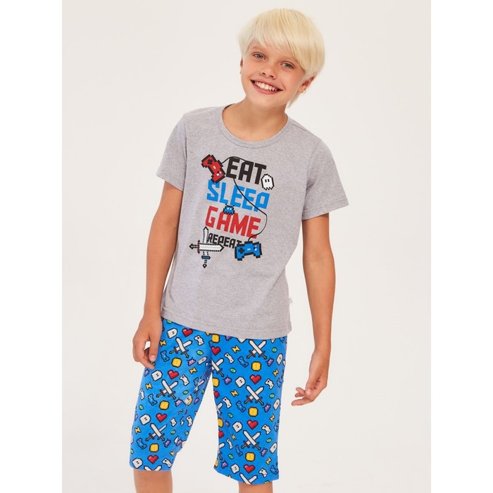 Пижама для мальчика с шортами, рост 92 см