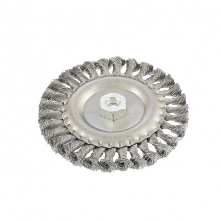 

Щетка для УШМ Matrix, d=150 мм, М14, плоская, крученая проволока 0.35 мм