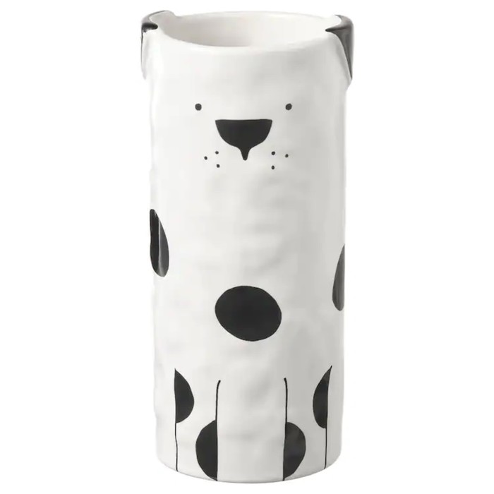 Ваза собака ФОТАЛИГ, 15 см, цвет белый с оттенком