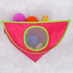 Сетка для хранения игрушек в ванной, цвет розовый от Сима-ленд