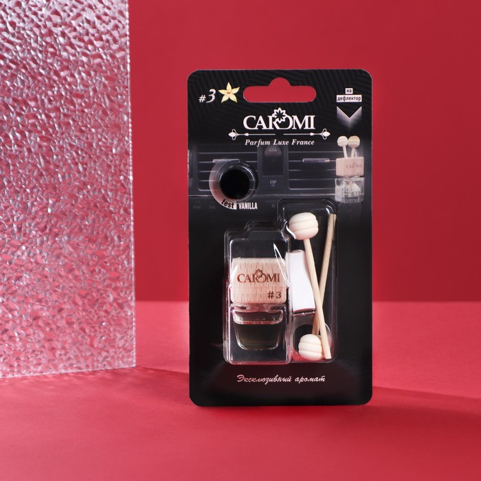 Ароматизатор на дефлектор CAROMI #3 Экзотик, Ваниль, 6 мл
