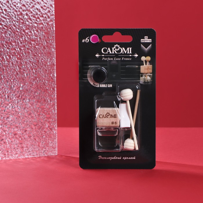 Ароматизатор на дефлектор CAROMI #6 Экзотик, Бубль Гум, 6 мл