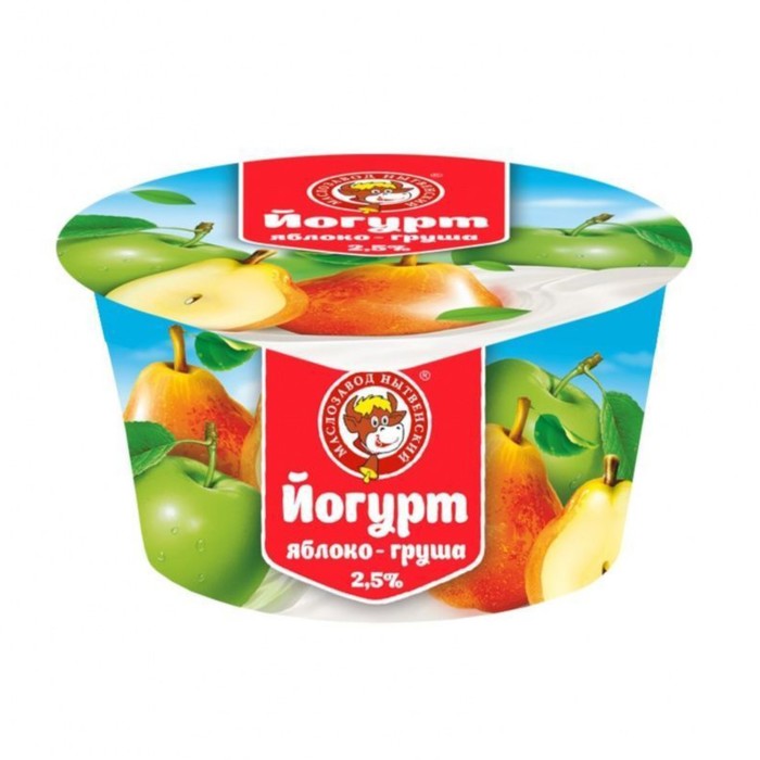 

Йогурт Нытва яблоко/груша 2,5% 120г ст