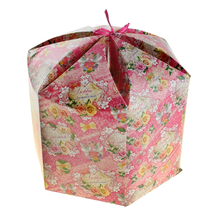 Коробка подарочная "Любви и счастья"
