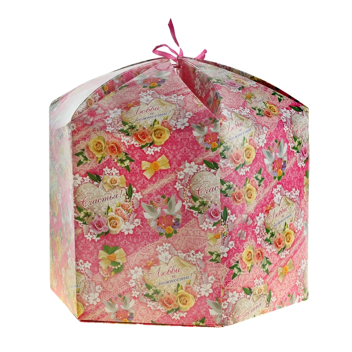 Коробка подарочная "Любви и счастья"